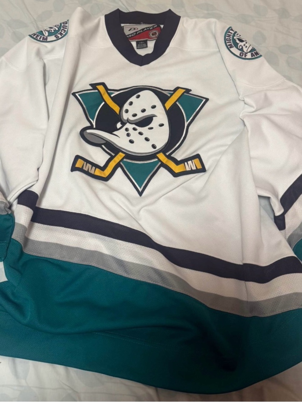 Vintage 1999-2000 Mighty Ducks of Anaheim NHL Jersey - Pro Player Large